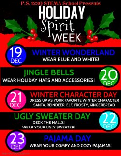 Holiday Spirit Week